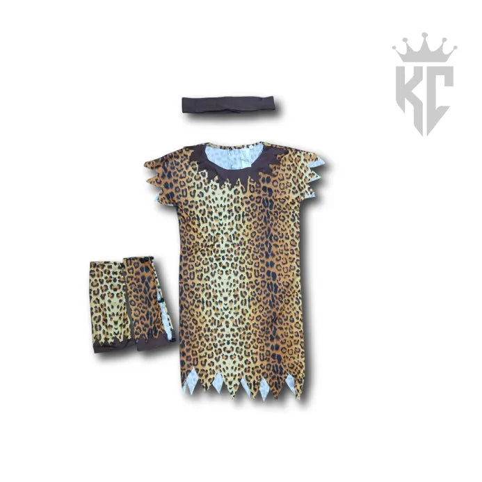 Pre-Loved Caveman / Cave Girl Costume – Wild Stone Age Style