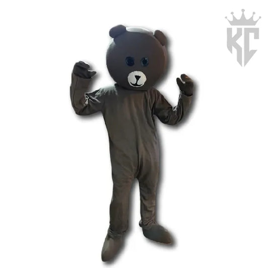Round Face Bear Mascot Costume – Soft & Cute Look for Events & Parties