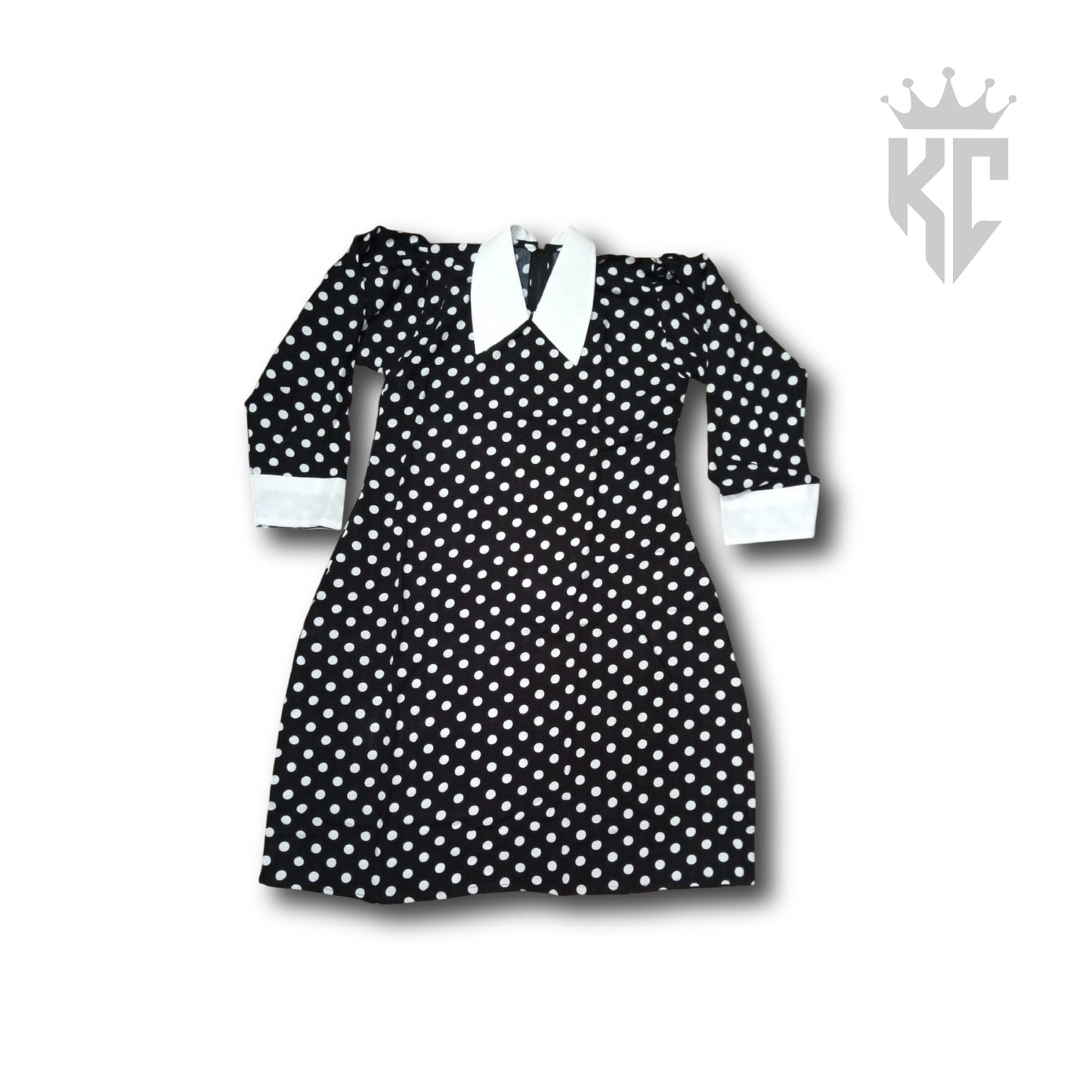 Wednesday Addams Costume – Gothic Black Dress for Girls