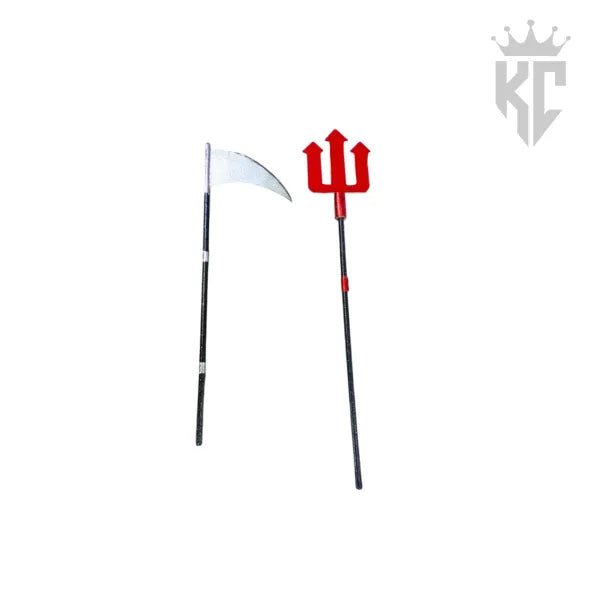 Handmade Devil Axe Stick for Kids – Costume Prop