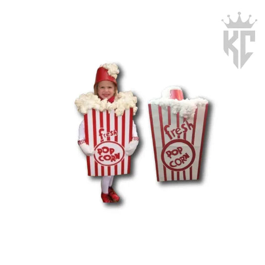 Handmade Popcorn Costume – Brand-New Fun Snack Outfit