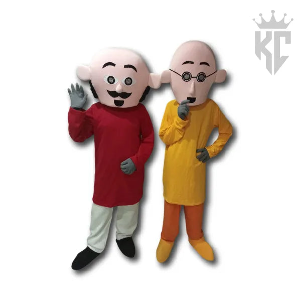 Motu Patlu Mascot Costume – Fun & Colorful Character Outfit for Events