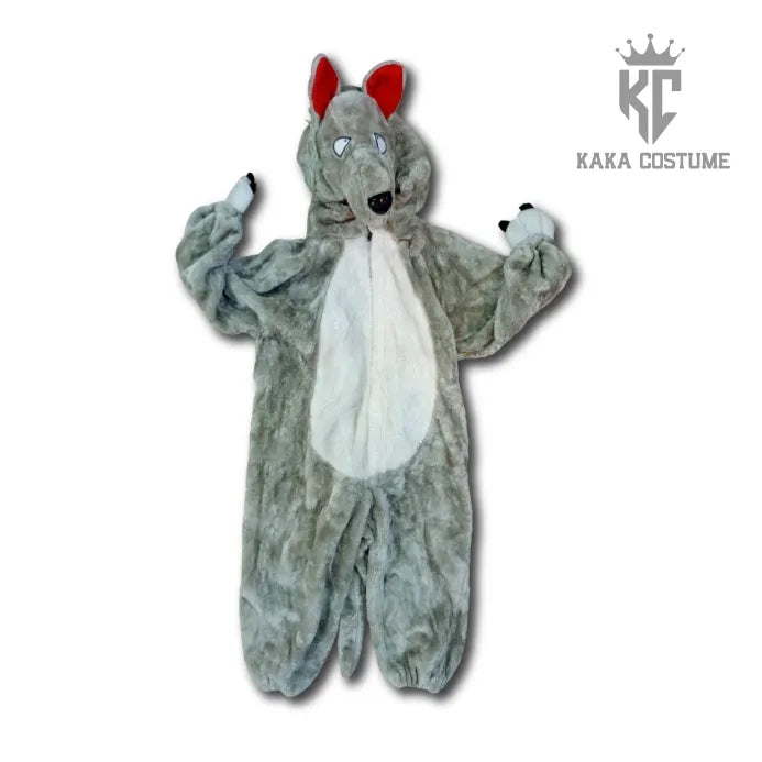 Pre-Loved Kids’ Wolf Costume – Furry Animal Dress-Up