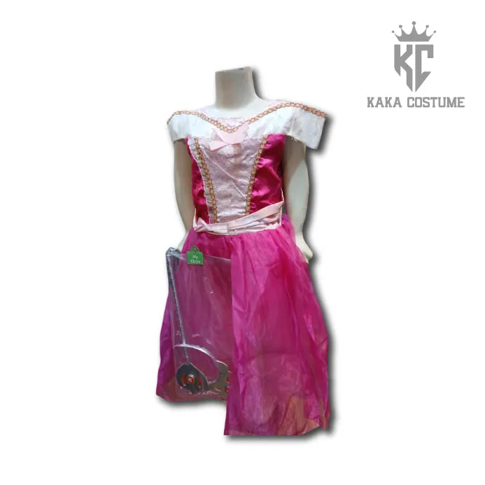 Princess Aurora Costume (Pre-Loved) β Barbie-Style Sleeping Beauty Dress for Girls