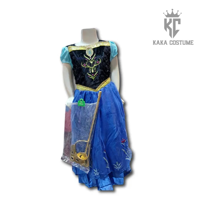 Princess Anna Costume (Pre-Loved) โ Frozen-Inspired Dress for Girls