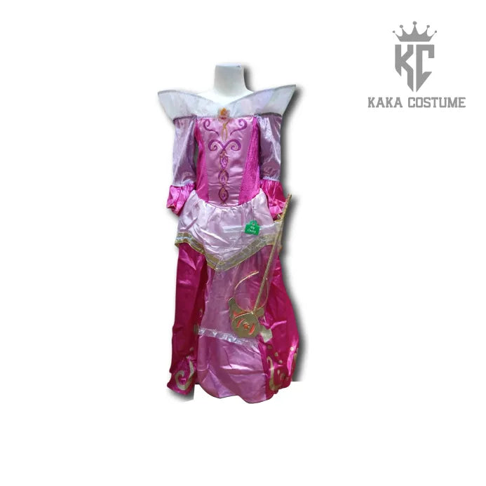 Princess Aurora Costume (Pre-Loved) β Barbie-Style Sleeping Beauty Dress for Girls