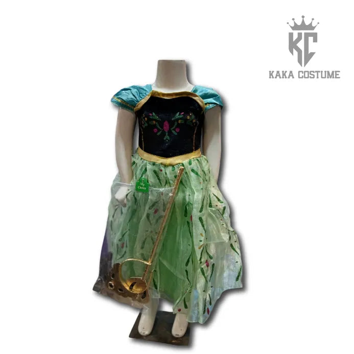 Princess Anna Costume (Pre-Loved) โ Frozen-Inspired Dress for Girls