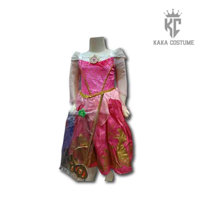 Princess Aurora Costume (Pre-Loved) β Barbie-Style Sleeping Beauty Dress for Girls