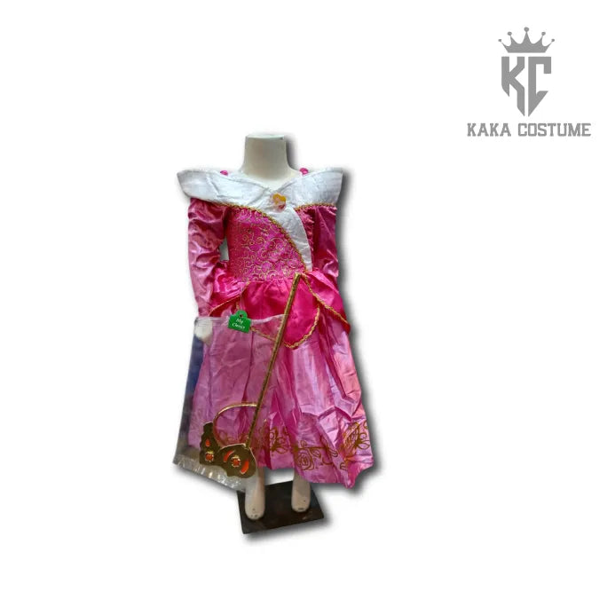 Princess Aurora Costume (Pre-Loved) β Barbie-Style Sleeping Beauty Dress for Girls