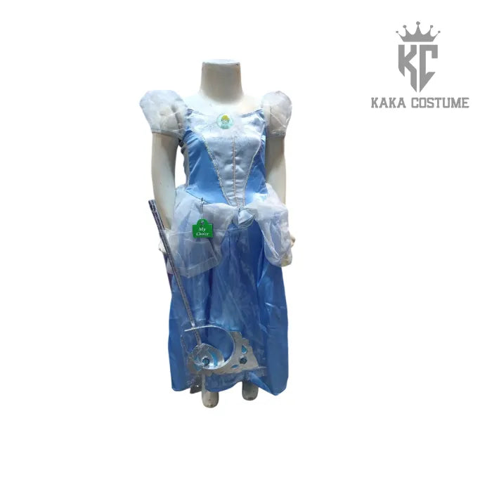 Cinderella Costume (Pre-Loved) – Classic Blue Princess Dress for Girls