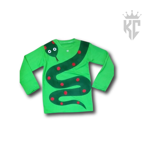 Slither into Fun – Snake T-shirt Costume for Kids & Adults! 🐍
