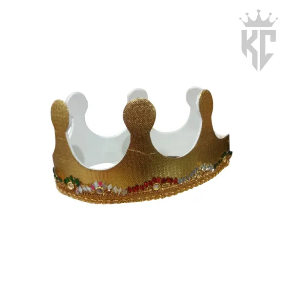 Handmade Prince Crown – Fabric & Rubber Sheet Royal Costume Accessory