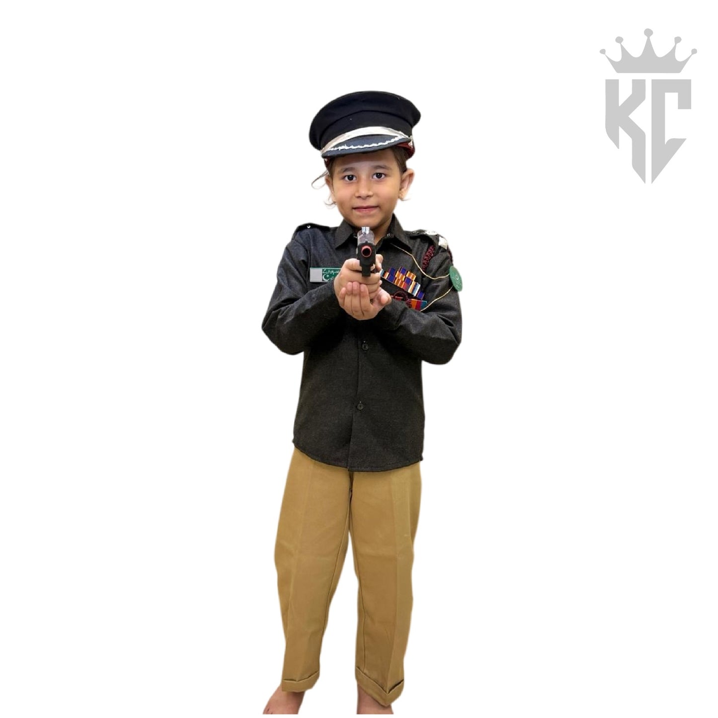 Kids Police Officer Costume – Black Uniform