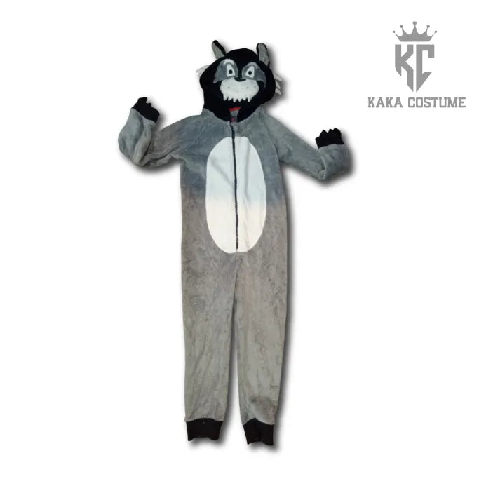 Pre-Loved Kids’ Wolf Costume – Furry Animal Dress-Up